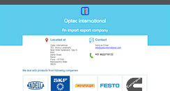 Desktop Screenshot of optecinternational.com
